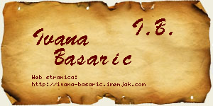 Ivana Basarić vizit kartica